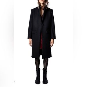 Zadig & Voltaire Monarque Black Coat, size XS